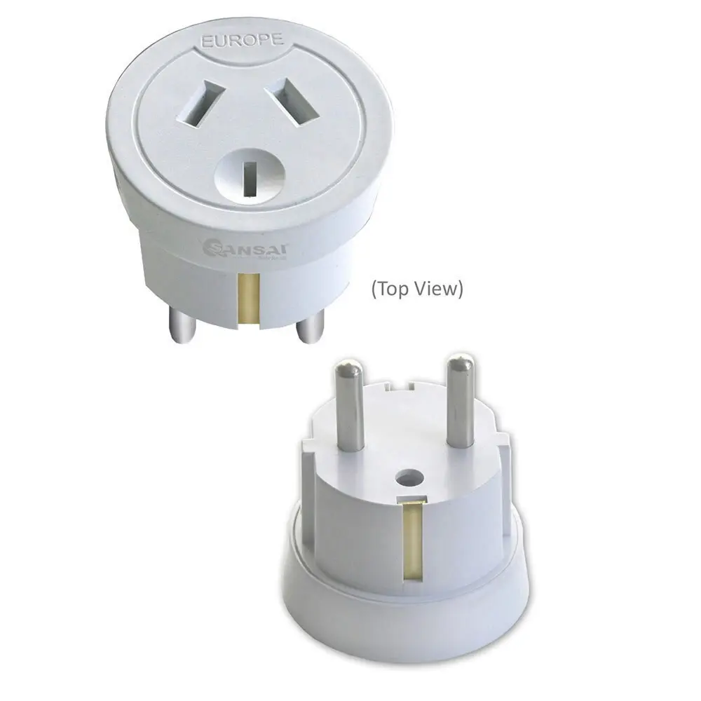 2x Sansai Travel Power Adapter Outlet AU/NZ Socket to Plug Asia EU/Bali/M East