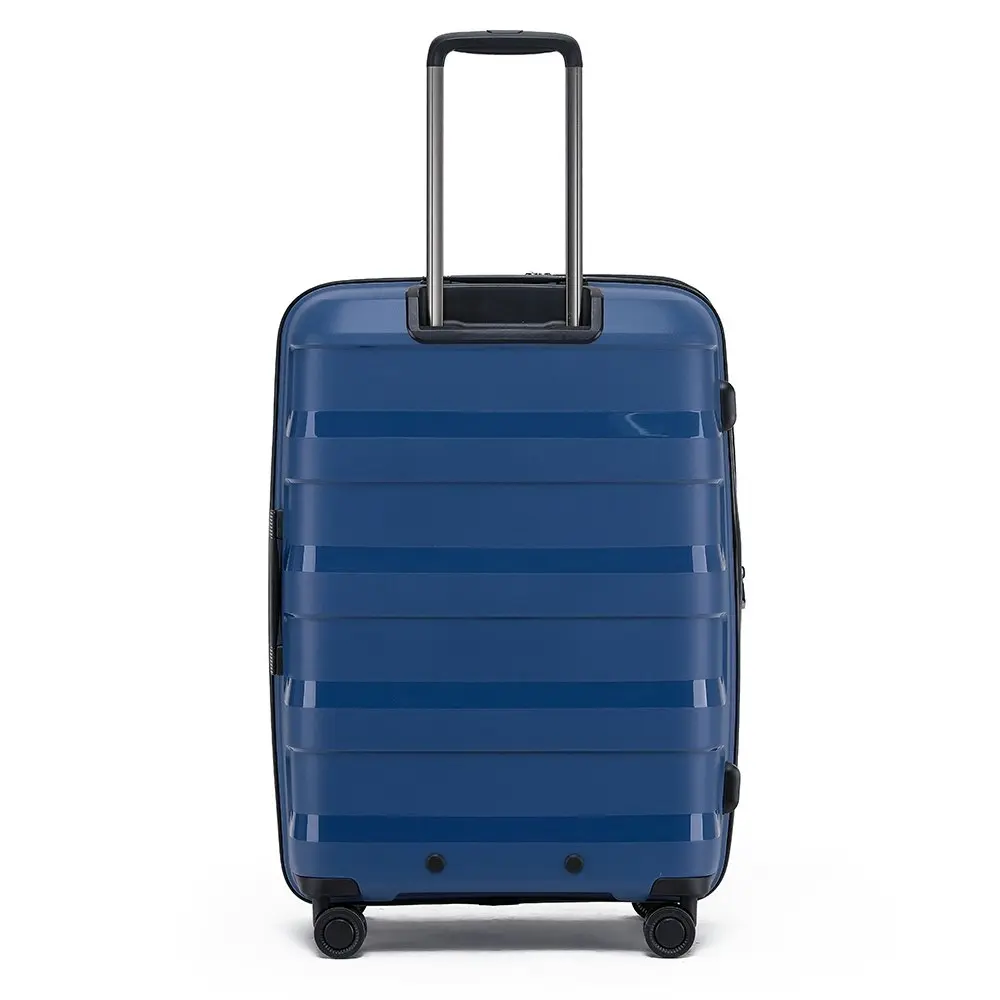 Tosca Comet 88L/25" Hard Case Luggage Trolley Medium Travel Suitcase Storm Blue