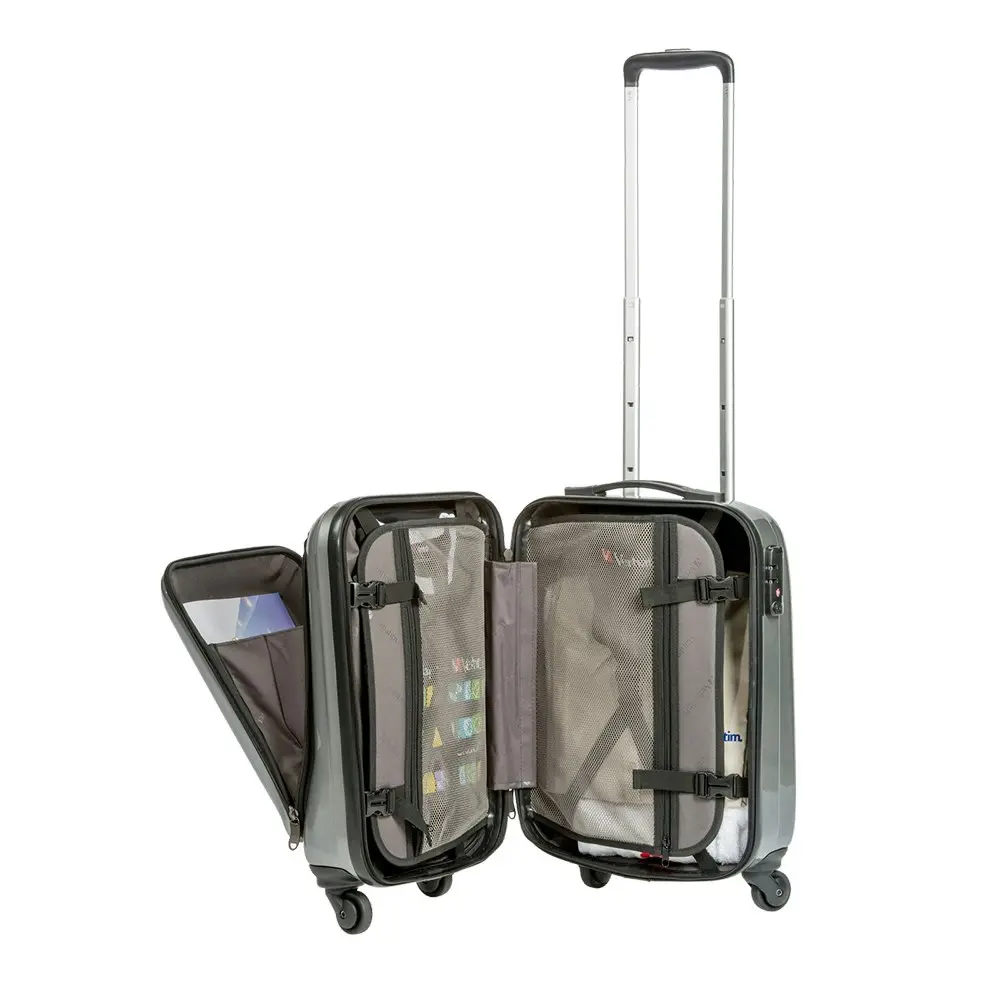 Verbatim Milan Overnight Roller Case Travel Trolley For 14" Notebook/Laptop Grey