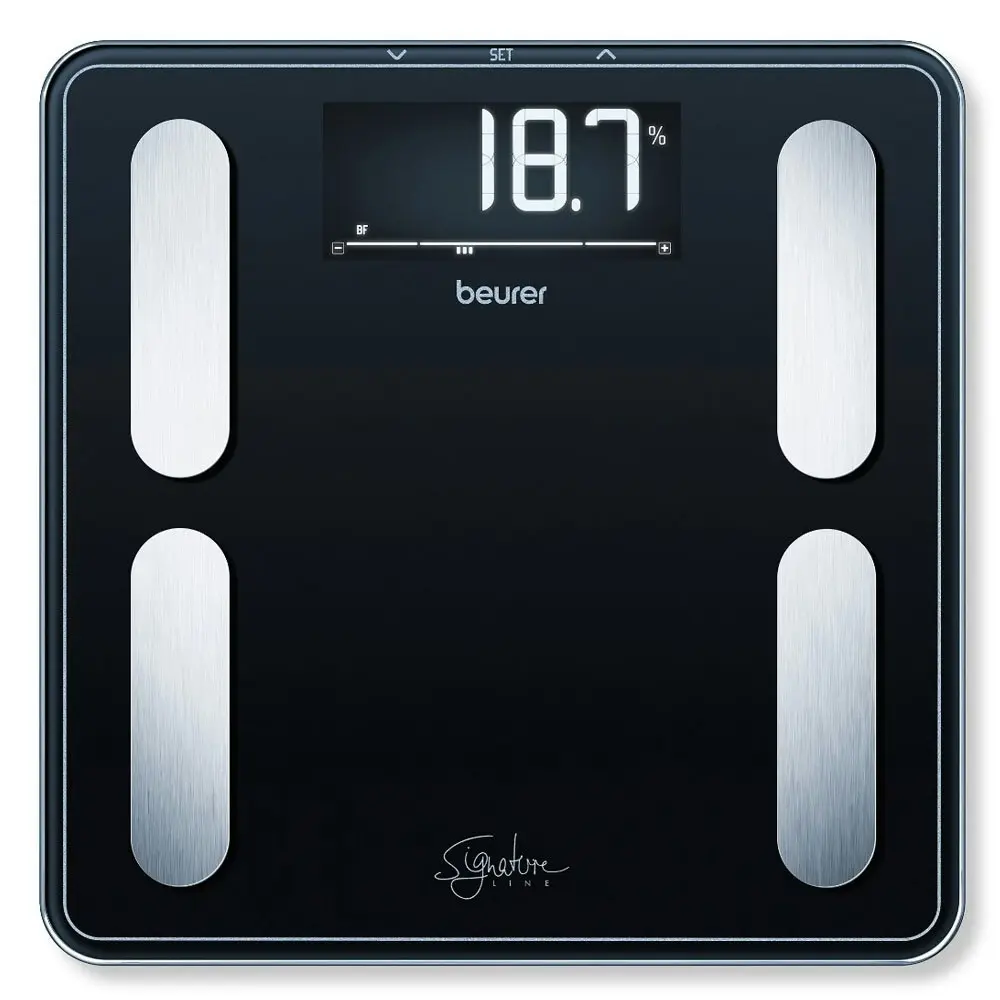 Beurer BF400B Signature Line Diagnostic Digital Bathroom Scale Body Weight Black