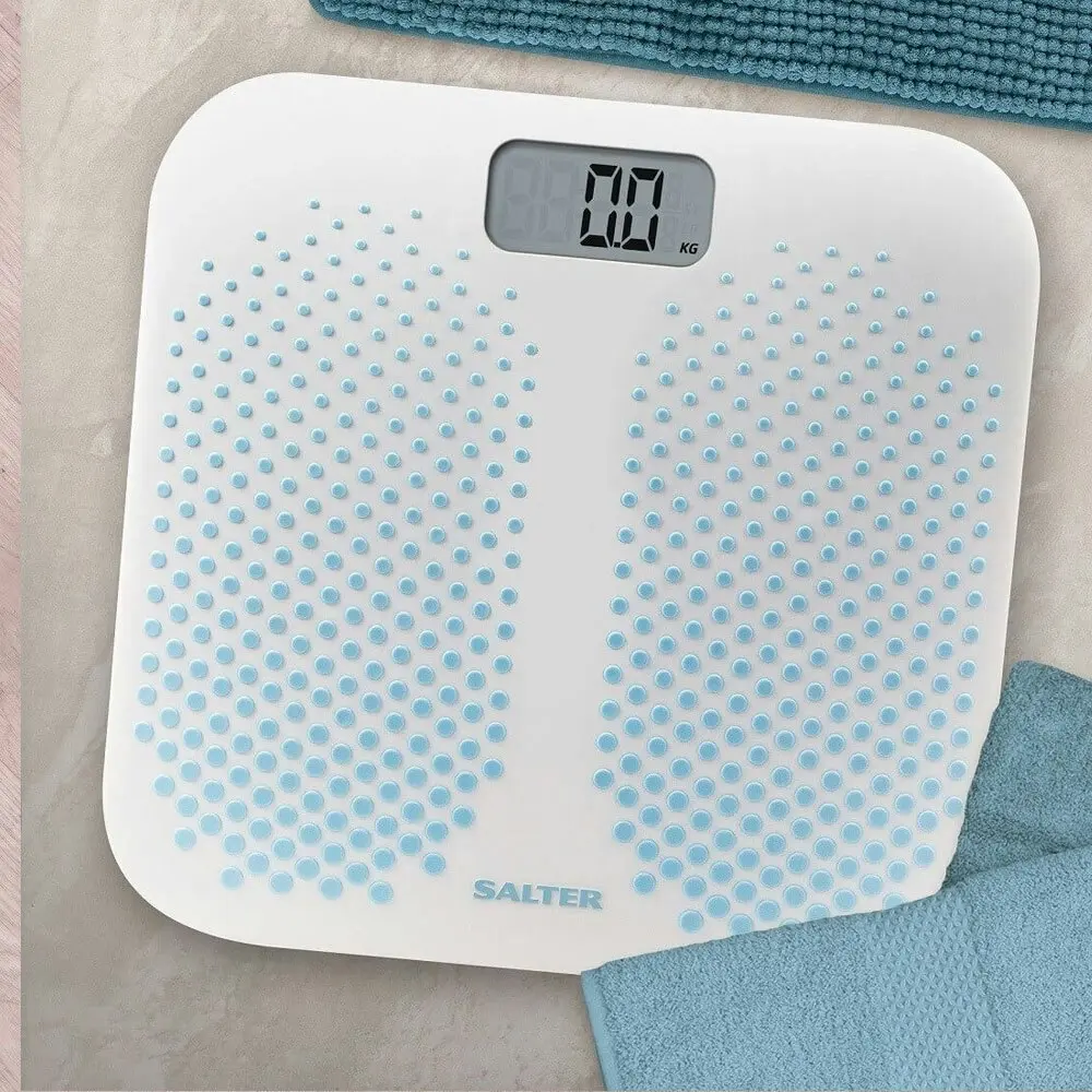 Salter 200kg Anti Slip Personal Digital Bathroom Scale LED Display KG/LB White