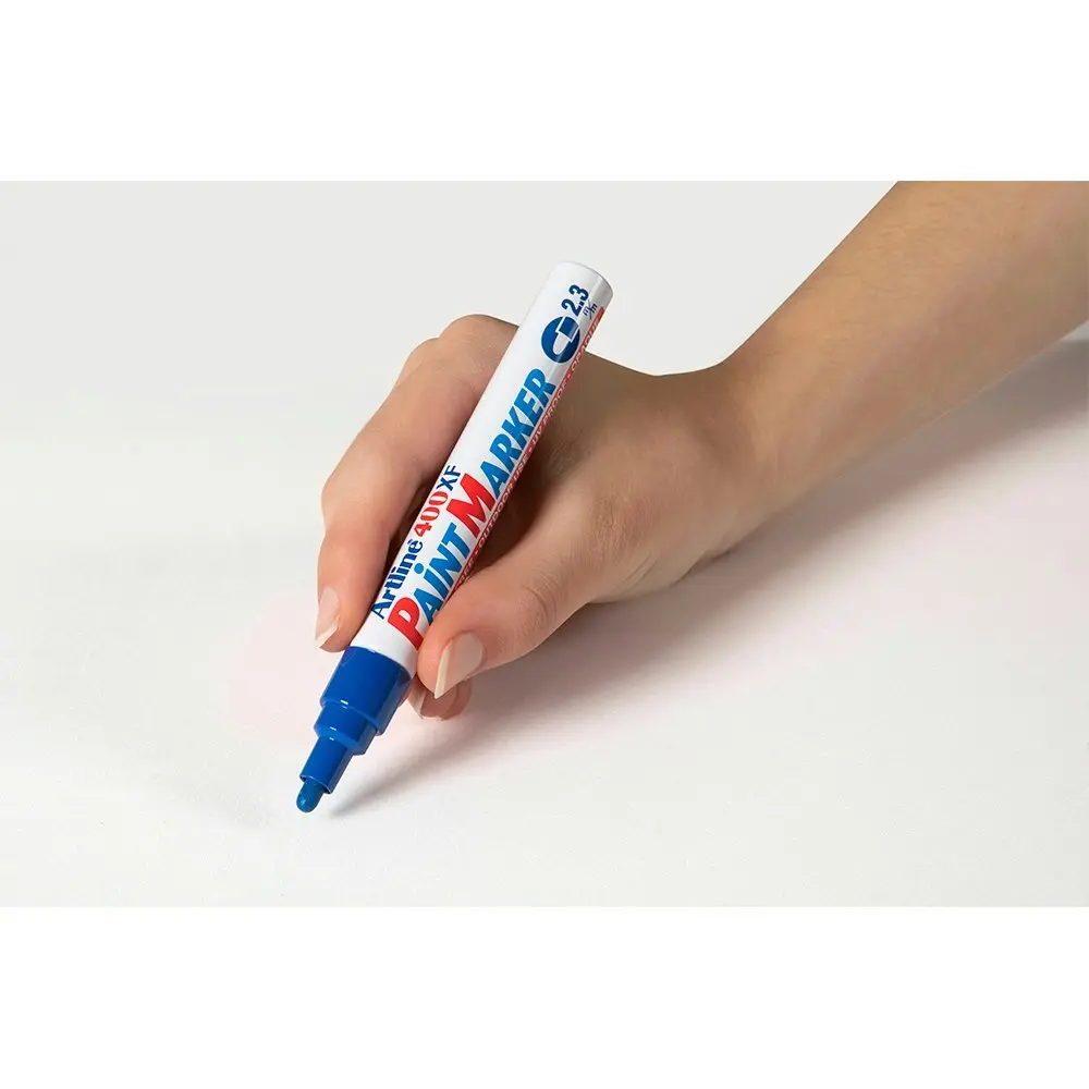 12PK Artline 400 Permanent Paint Marker 2.3mm Bullet Nib - Blue