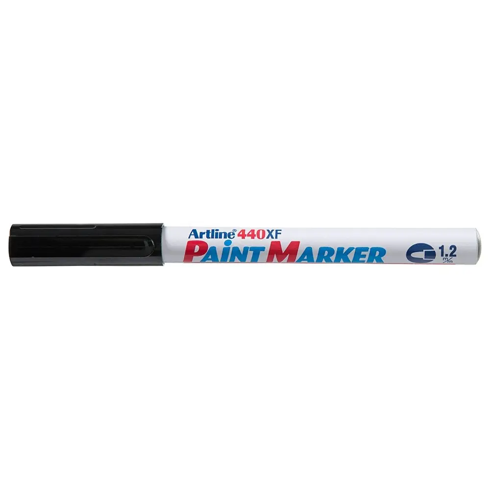 12PK Artline 440 Permanent Paint Marker 1.2mm Bullet Nib - Black