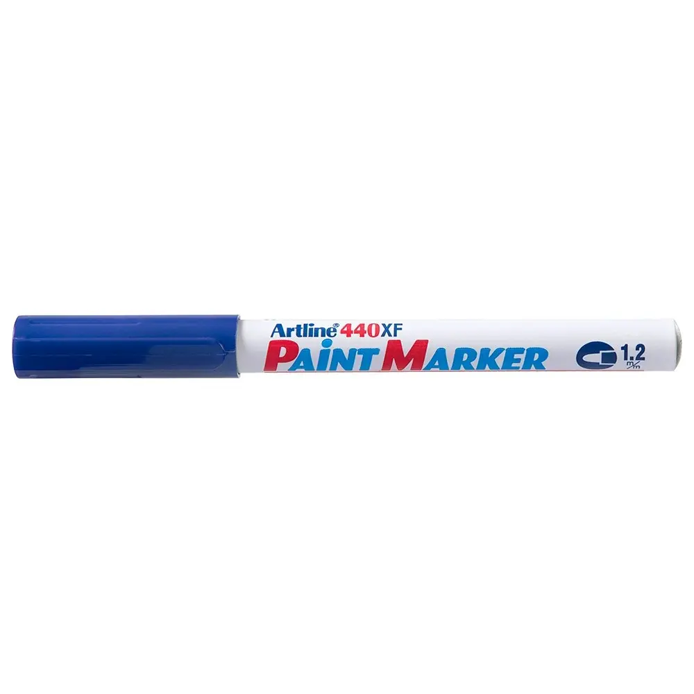 12PK Artline 440 Permanent Paint Marker 1.2mm Bullet Nib - Blue