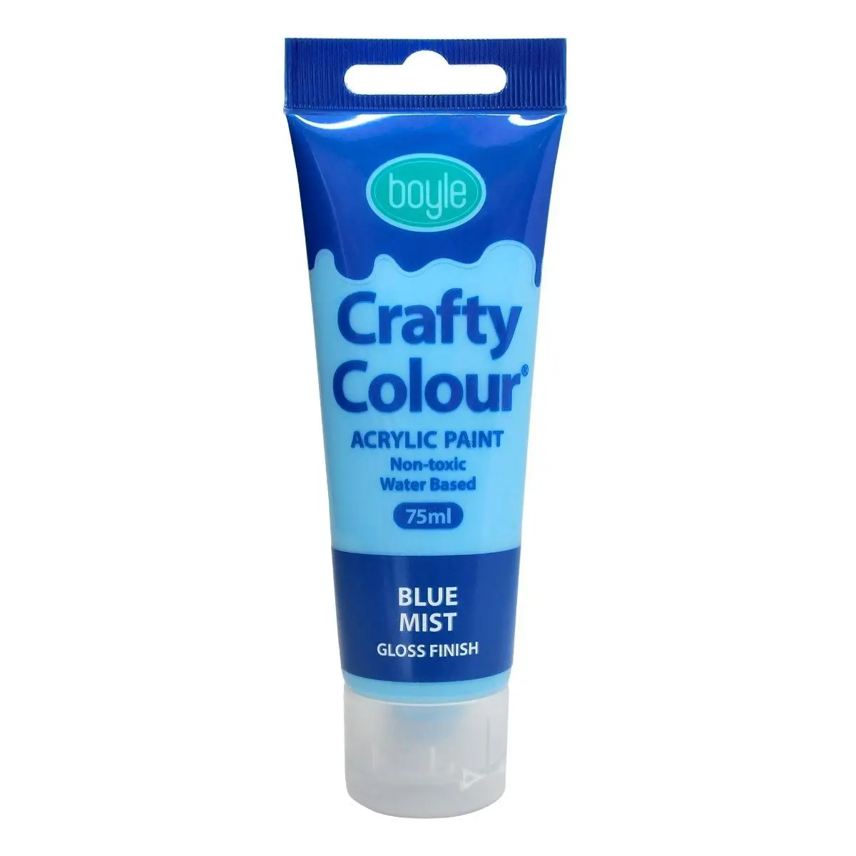 5x Crafty Colour Art/Craft 75ml Non-Toxic Acrylic Paint Tube Gloss Finish