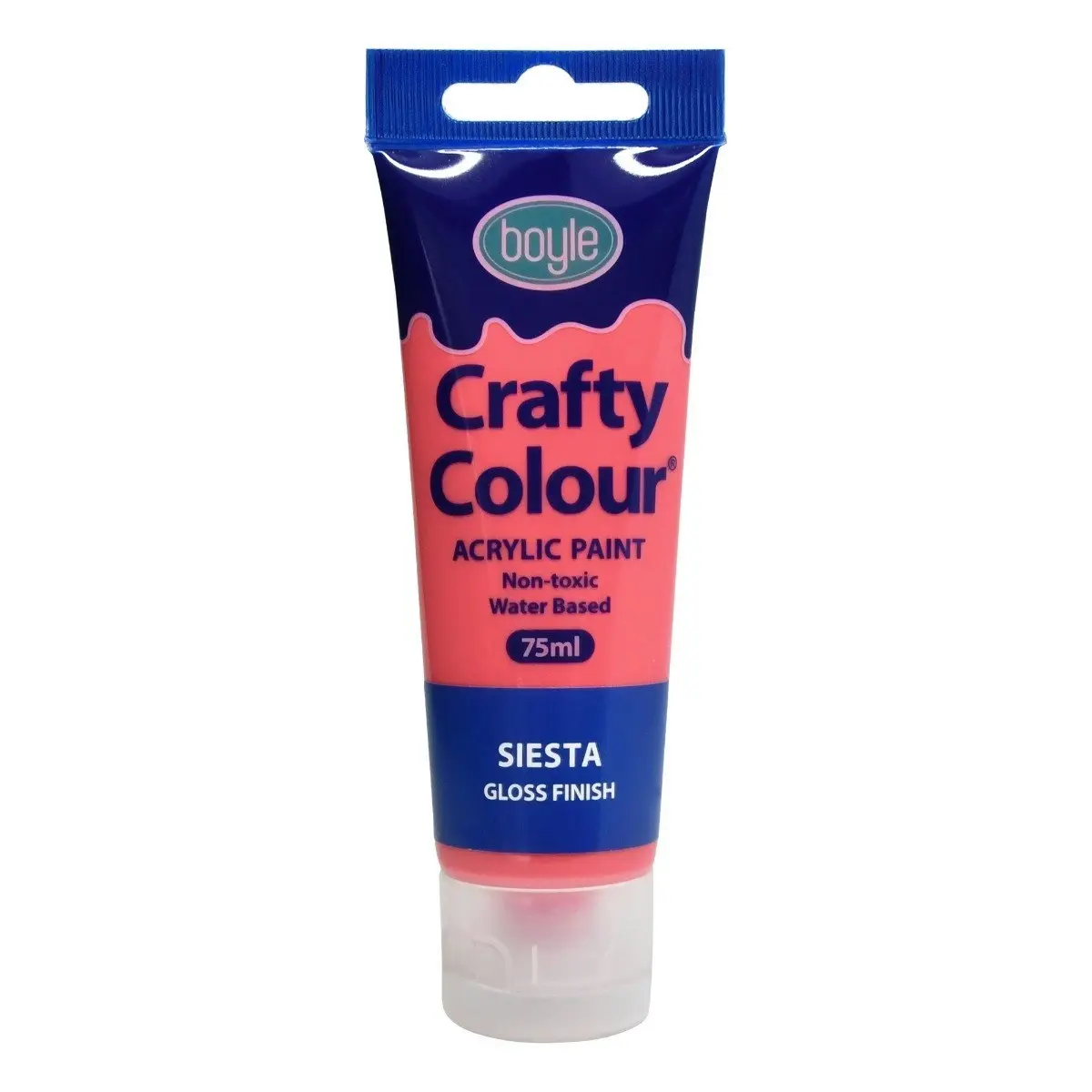 5x Crafty Colour Water-Based 75ml Acrylic Paint Art/Craft Non-Toxic Gloss Siesta