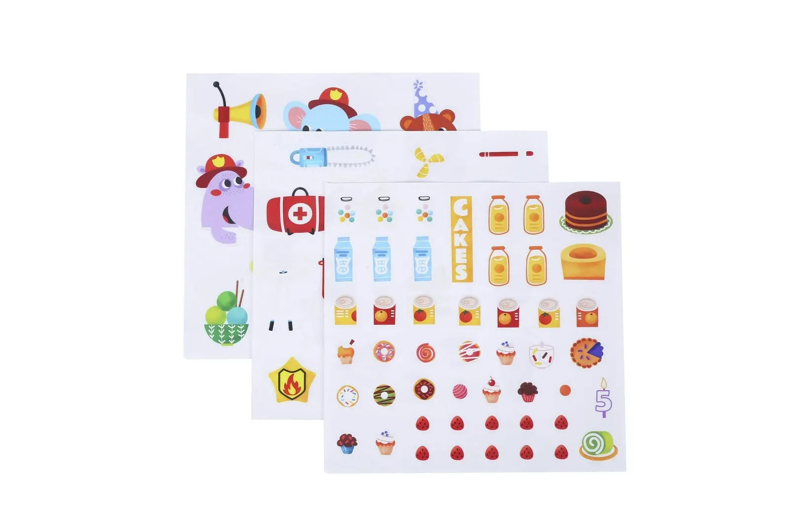 77pc Tookyland Kids Reusable Stickers Activity Pad Art/Craft Kit Play Toy 3+