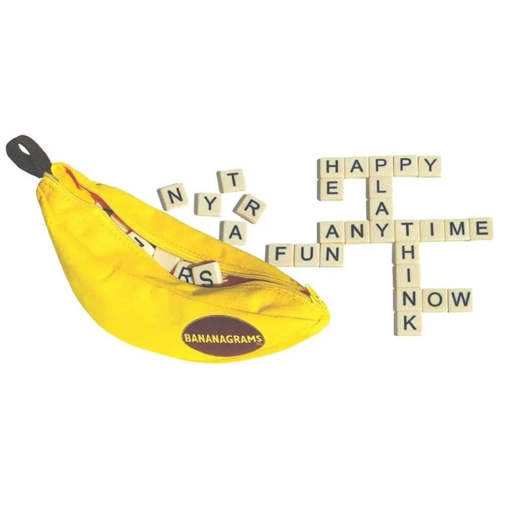 144pc Bananagrams Anagram Alphabet/Words/Letters Kids Spelling Family Board Game