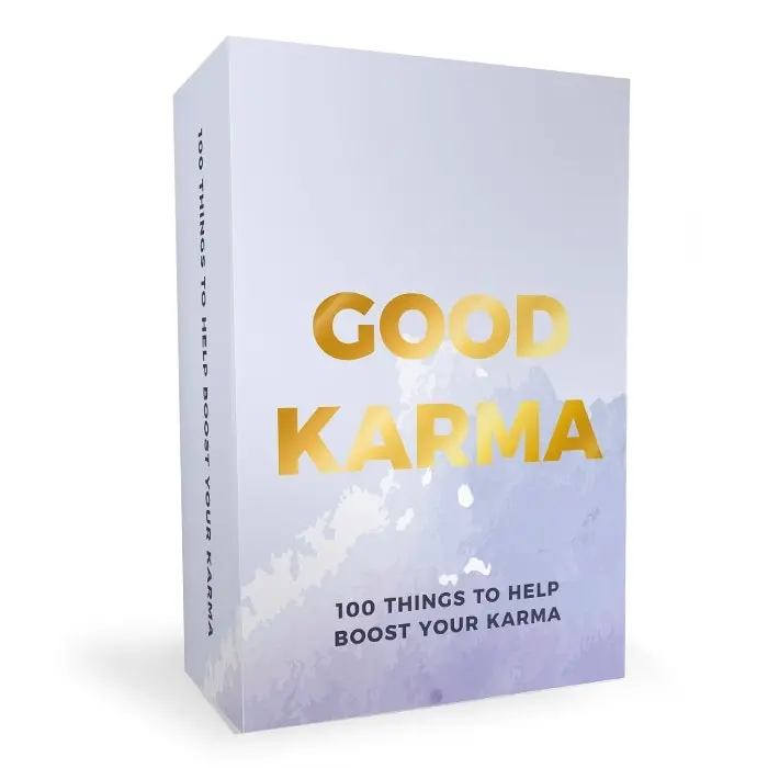 Gift Republic 100 Things Good Karma Daily Positivity Activity Idea Cards/Notes