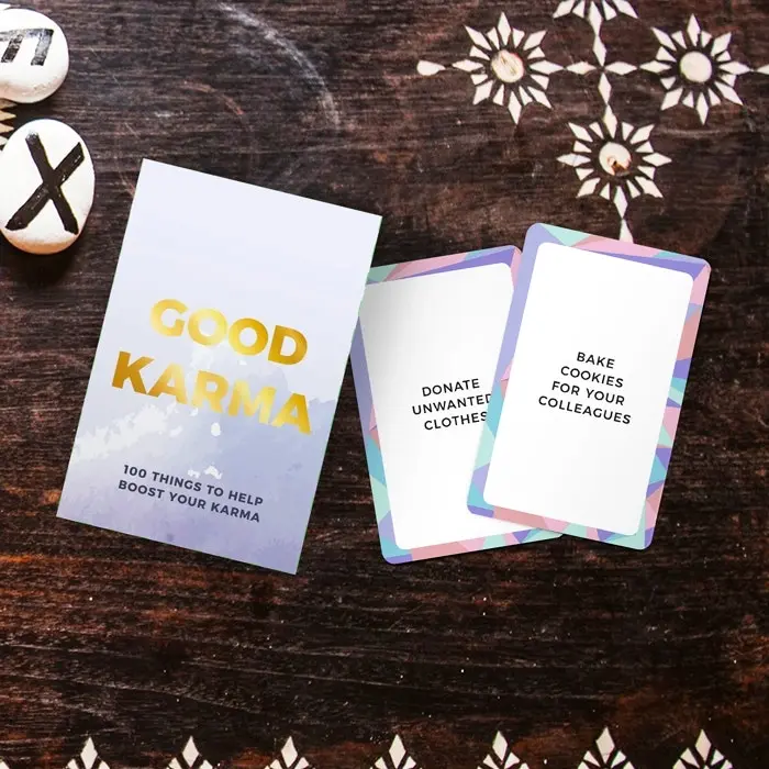 Gift Republic 100 Things Good Karma Daily Positivity Activity Idea Cards/Notes