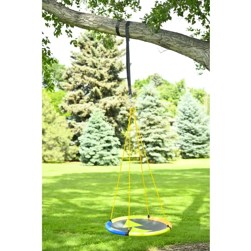 Slackers 102cm Sky Adventure Round Kids Tree/Ceiling Hanging Swing