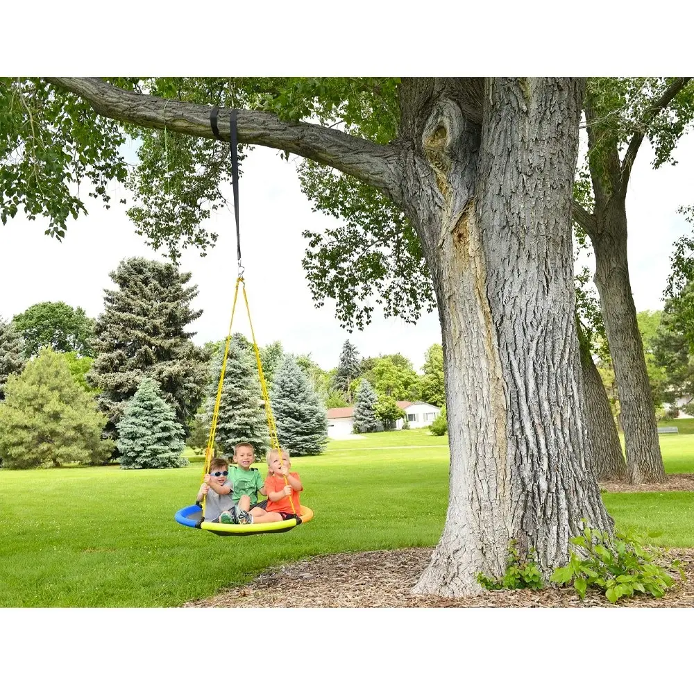 Slackers 102cm Sky Adventure Round Kids Tree/Ceiling Hanging Swing