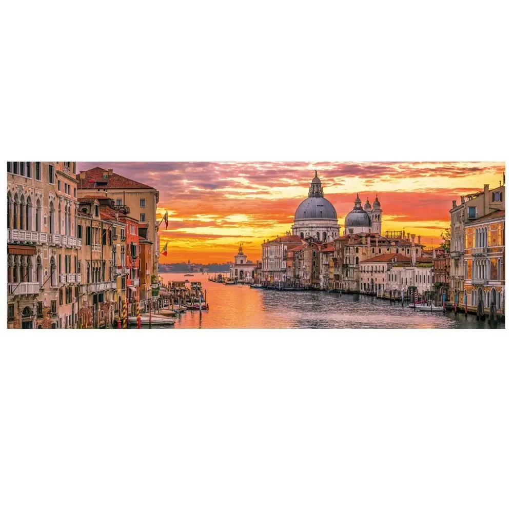 1000pc Clementoni Panorama The Gand Canal Venice Detailed Jigsaw Puzzle Pieces