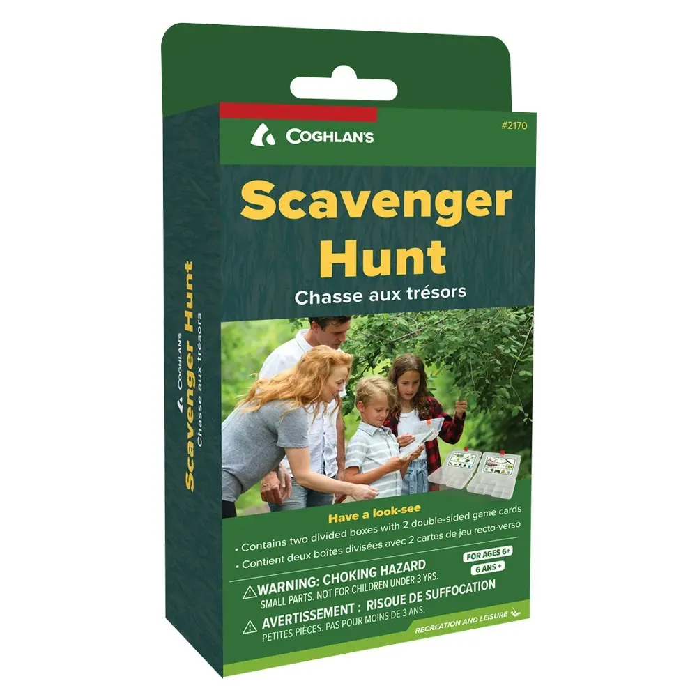 Coghlans Scavenger Hunt  Family Play Outdoor Game Cards Kit Kids/Children 6y+