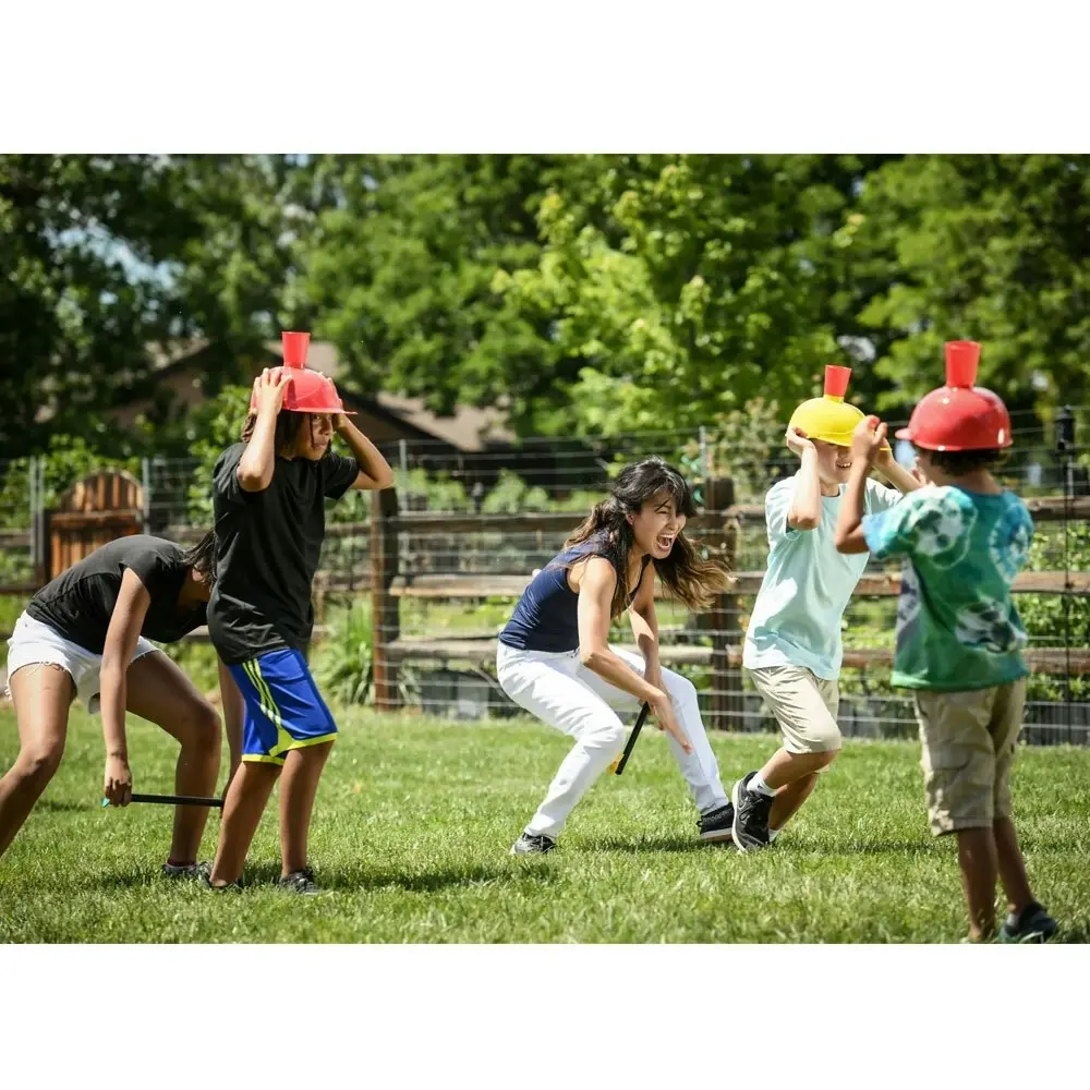 16pc 4Fun Wacky Race Obstacle Course Game Hop Sacks/Balls Set Kids/Family Toy 3+