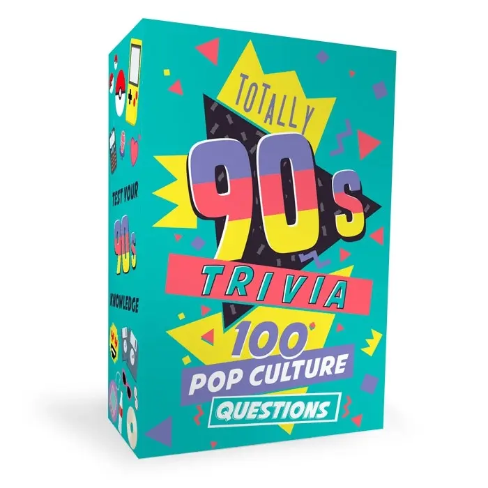 Gift Republic Pop Culture Party 90s Trivia Quiz Knowledge Family Play Card Game