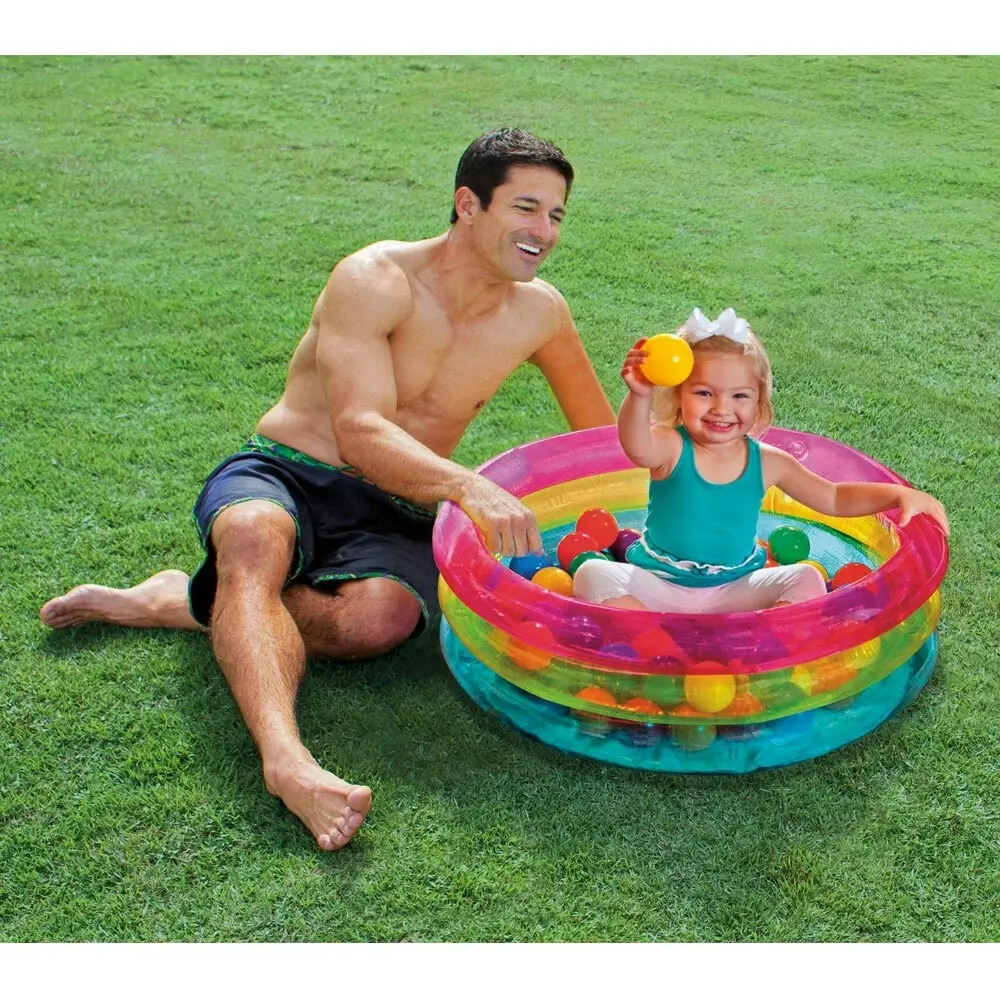 Intex Classic Inflatable Baby/Infant Outdoor Play/Activity Toy 50 Balls Pit 1y+