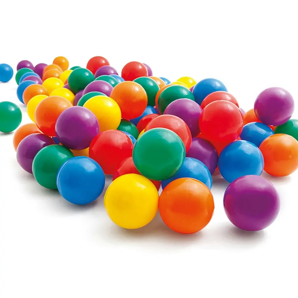 100pc Intex 6.5cm Kids Plastic Balls Indoor/Outdoor Ball Pit/Playpen/Pool Toy 2+