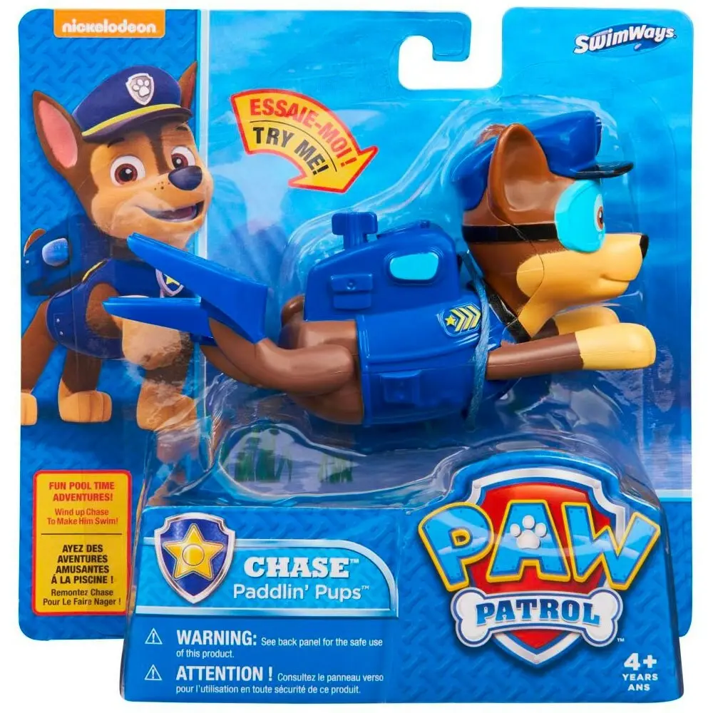 Swimways 14cm Paddlin Pups Paw Patrol Kids/Swim Water Fun Bath Toy 3y+ Chase