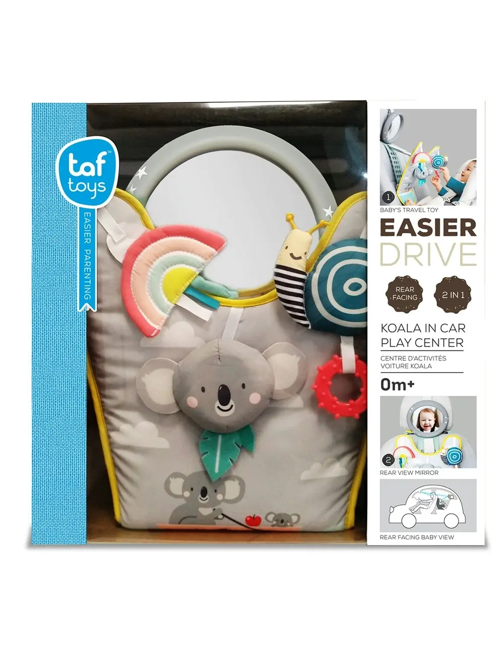 Taf Toys Koala In Car Play Activity Center Baby/Infant 0m+ Soft Fun Toy/Mirror