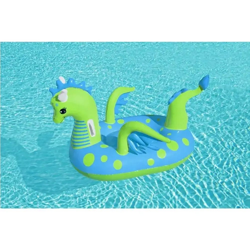 Bestway 142cm Inflatable Dragon Ride On Pool/Beach Float Toy Kids/Children 3y+