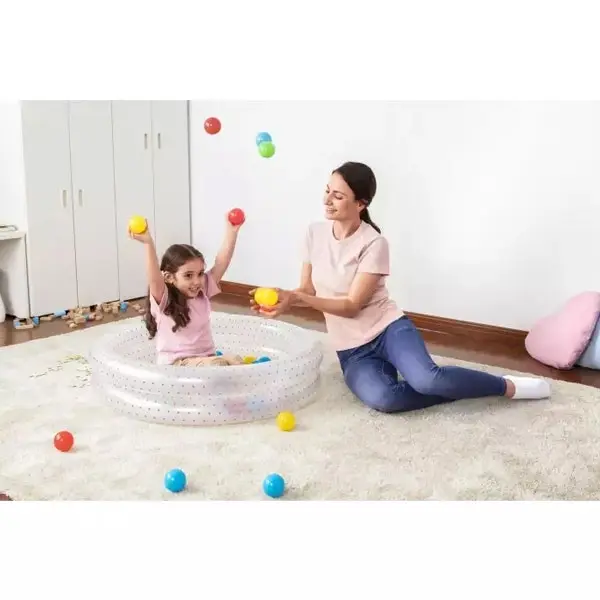 Bestway Splash & Play 91cm Inflatable 2-Ring Ball Pit Pool Kids/Children 2y+