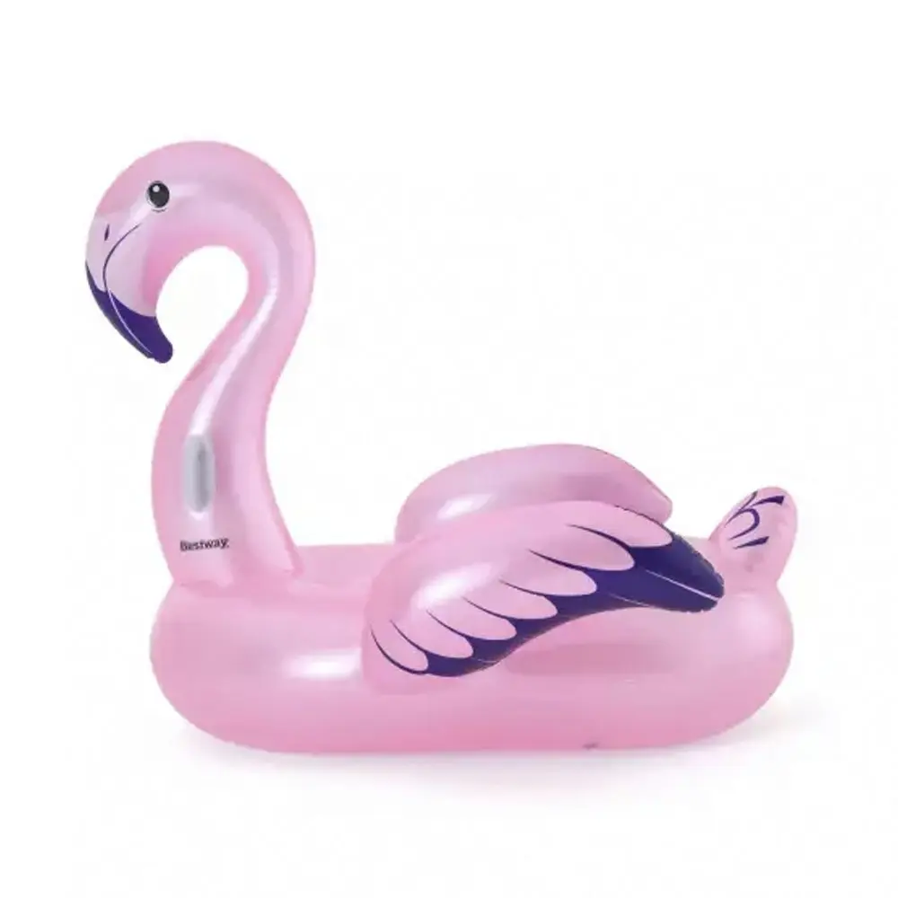 Bestway Luxury 1.73x1.70m Inflatable Flamingo Rider Water Pool Ride On Float