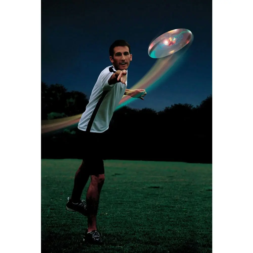 Wham-O Twilight Blast Outdoor 25cm Frisbee Disc Toy w/ LED Lights Kids/Child 5y+