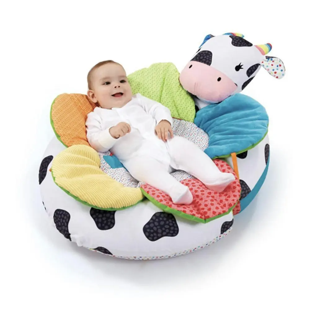 Elc Blossom Farm Seat Martha Moo Sit Me Up Cosy Cushion Toy Baby/Toddler 0m+