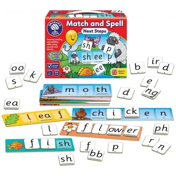 Orchard Toys Game Match & Spell Next Steps Kids Educational Board/Card Toy 5y+