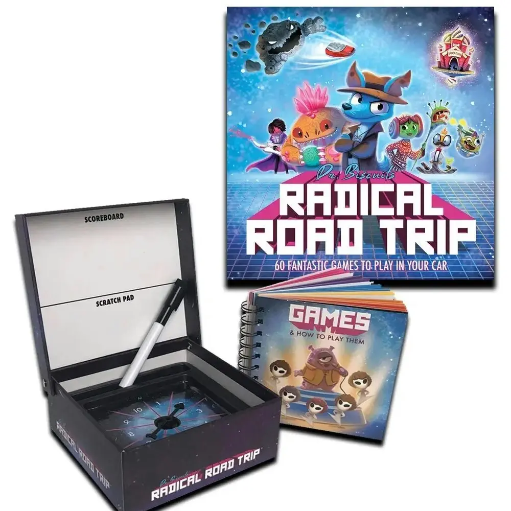 Dr. Biscutes' Radical Road Trip Travel Game Family Fun Play Toy Kids/Adult 8y+