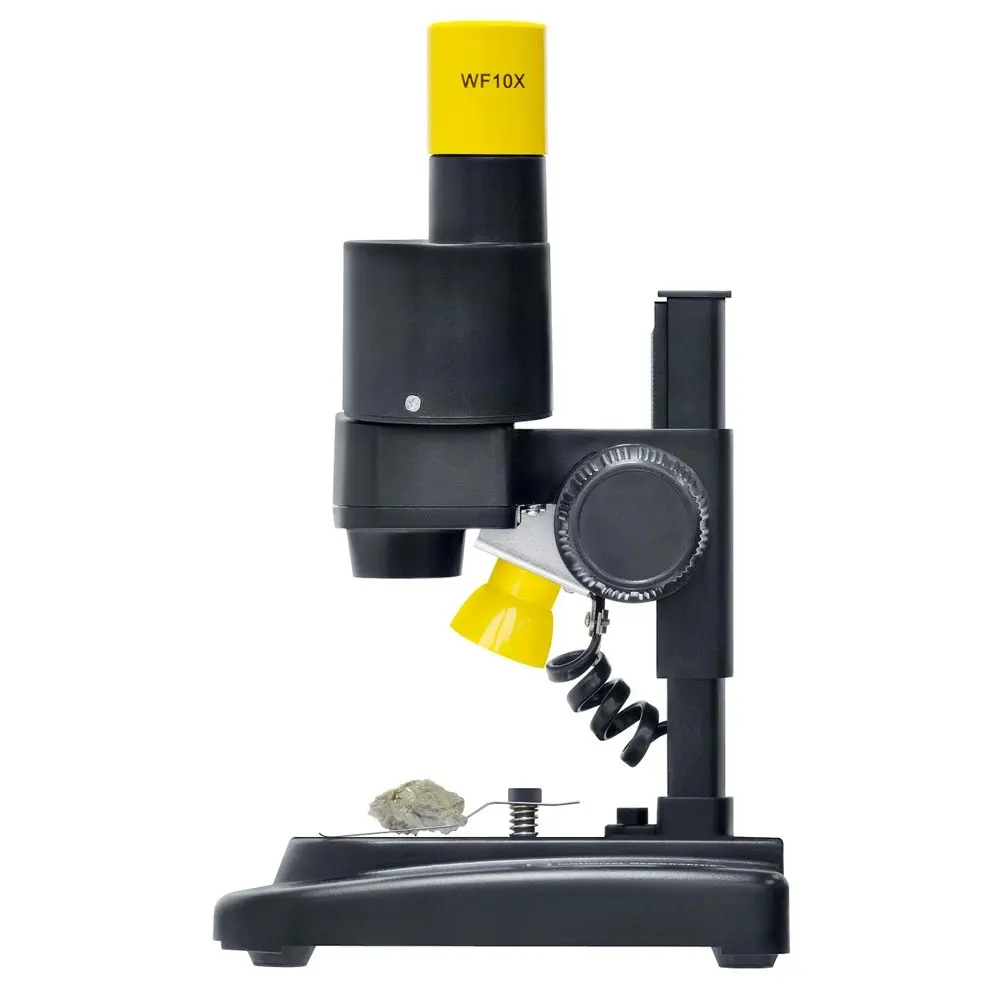 Bresser National Geographic Kids 6y+ 20x Stereo Microscope w/ 12 Mineral Samples