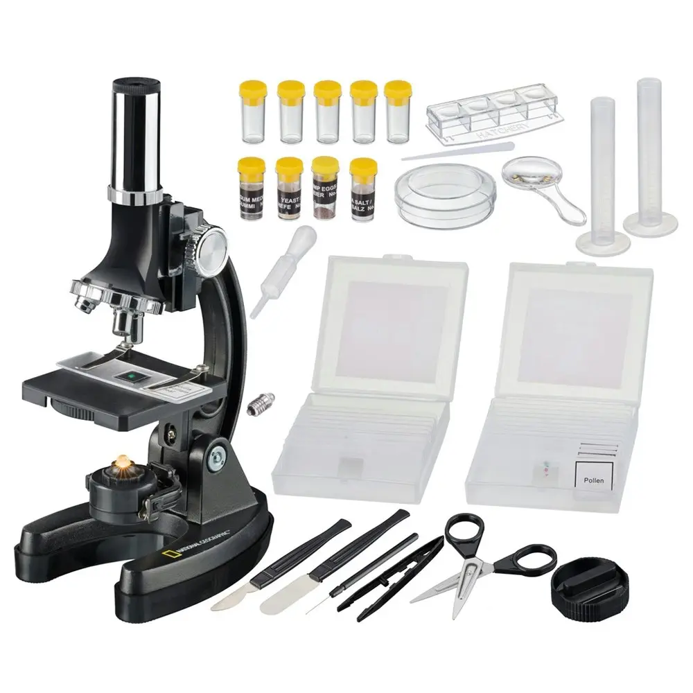 64pc National Geographic 300x-1200x Microscope Set w/ Carry Case Kids/Child 6y+