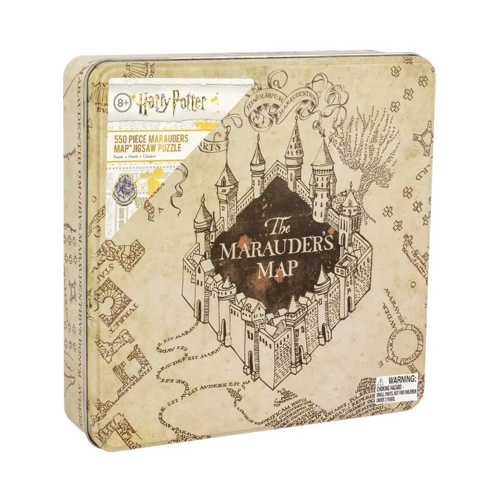 550pc Harry Potter Wizarding World The Marauders Map Jigsaw Puzzle w/ Tin 8y+