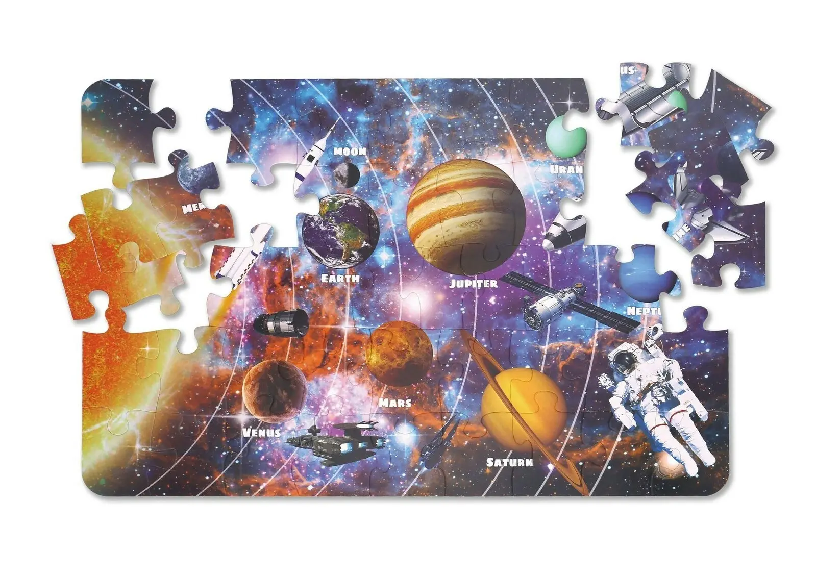 46pcs Tookyland Kids/Children's Solar System Jigsaw Floor Puzzle 17 x 11cm 3+