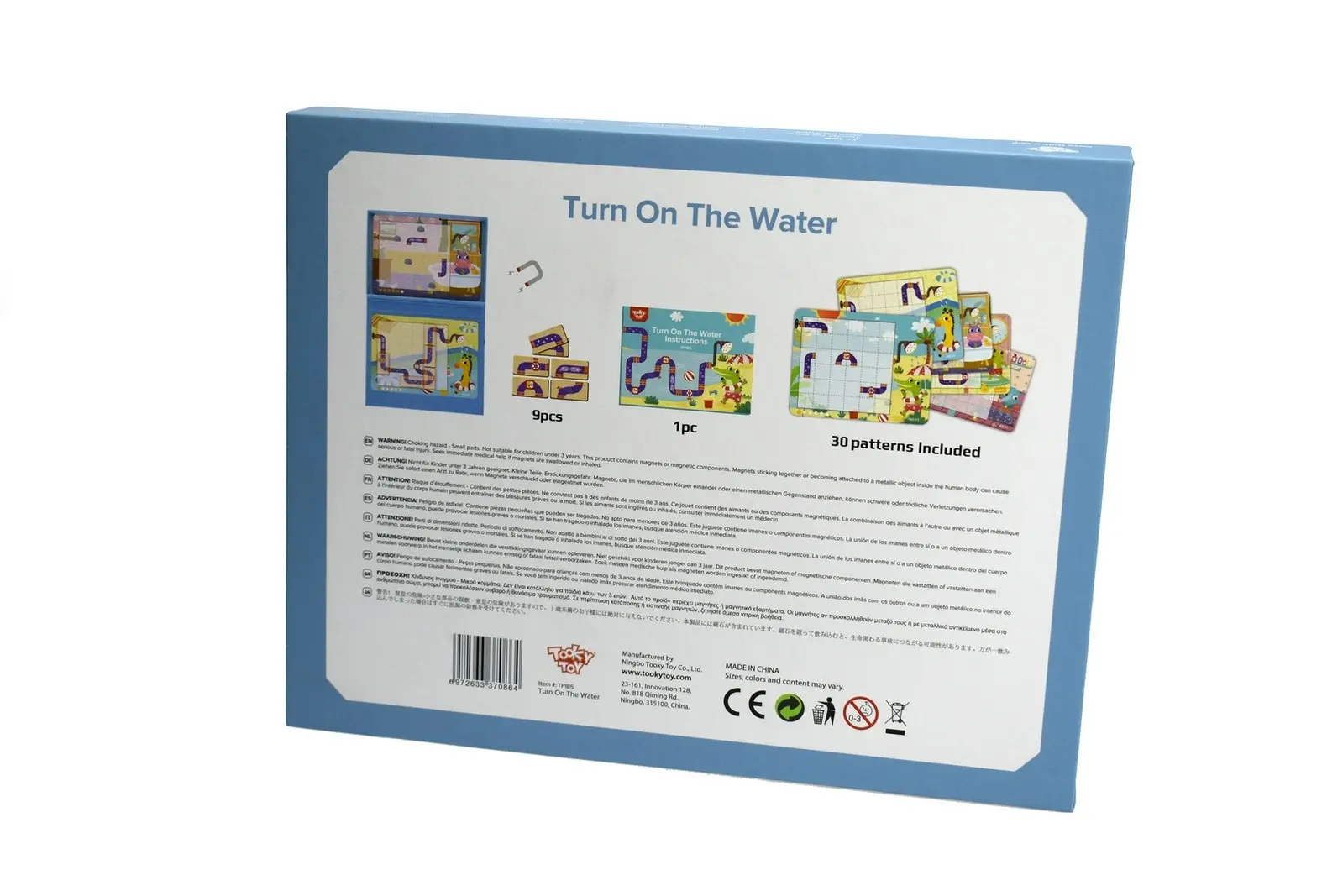 Tooky Toy Turn On The Water Tabletop Children's/Kids Creative Puzzle Game 3+