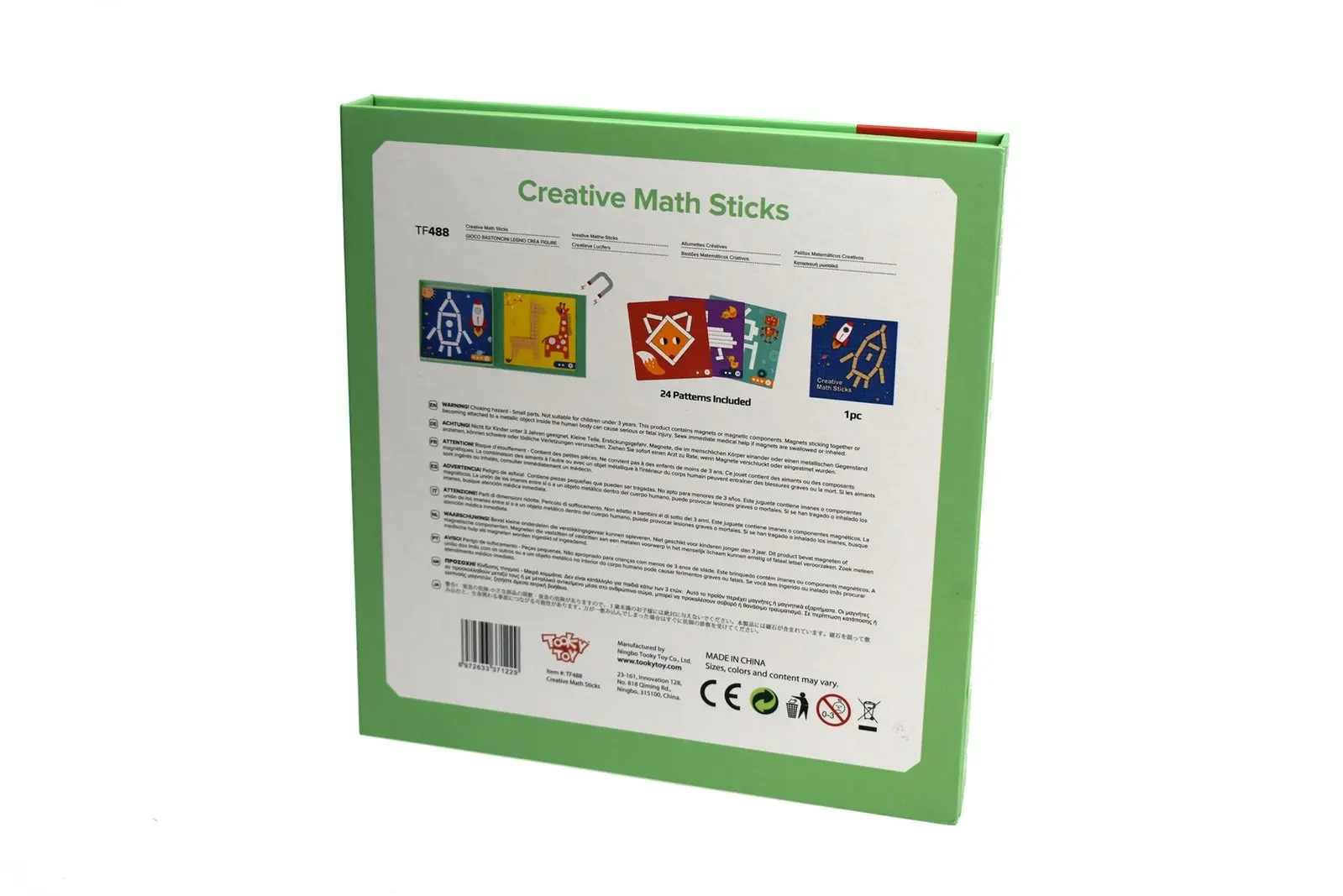 Tooky Toy Creative Math Sticks Children's/Kids Tabletop Puzzle/Education Game 3+