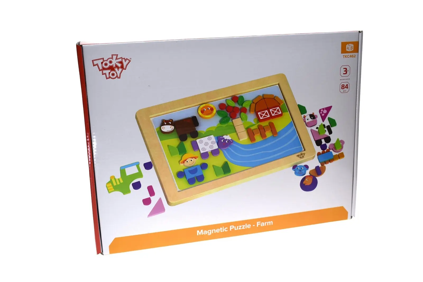 Tooky Toy Magnetic Children's/Kids Puzzle Board Farm Themed Play Set/Toy 3+