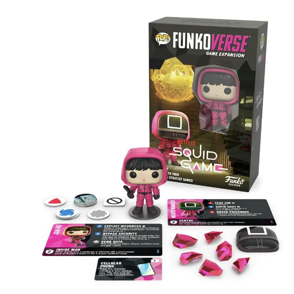 Funko Pops Funkoverse Netflix Squid Game Jun-Ho Game Expansion Set w/Chase 17y+