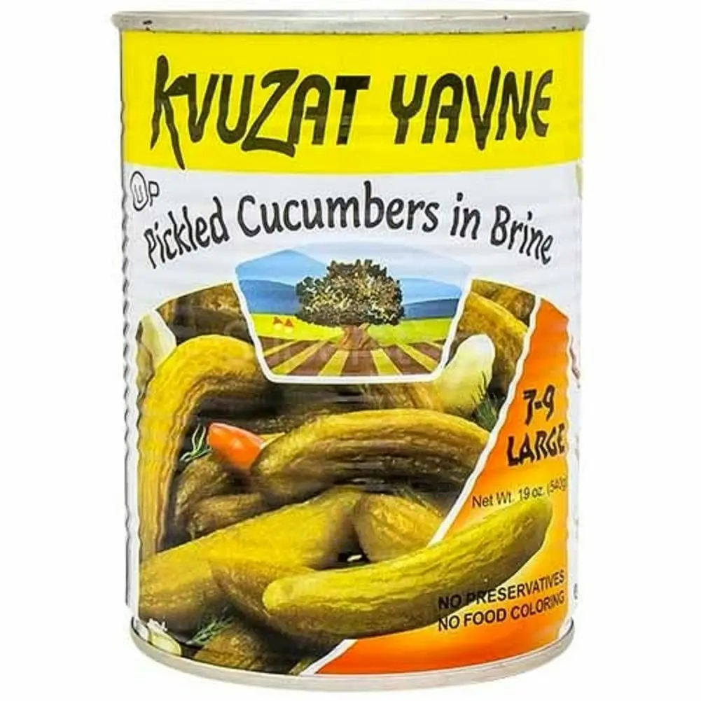 Kvuzat Yavne Pickled Cucumbers in Brine 540g x 3