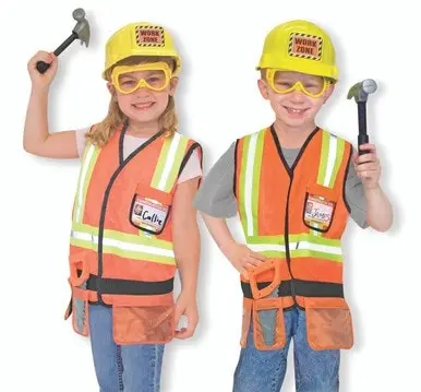 Melissa and Doug Construction Worker Costume Set