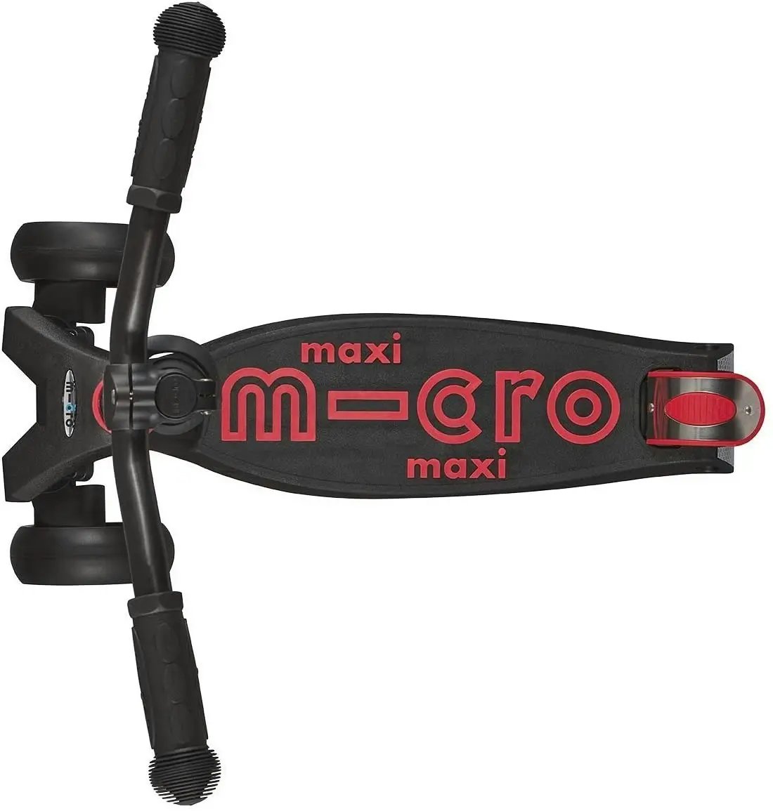 Micro Maxi Deluxe Pro Scooter - Black & Red