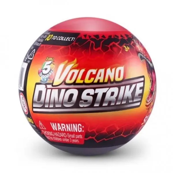 5 Surprise Volcano Dino Strike