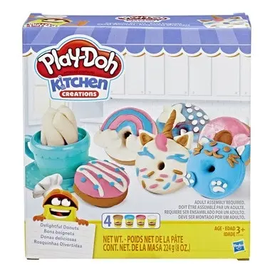 Play-Doh Kitchen Creations Delightful Donuts Set with 4 Colours