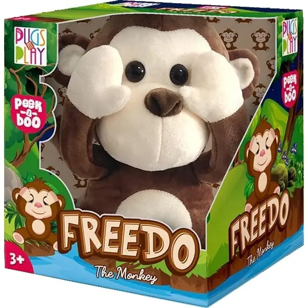 Pugs At Play Peek A Boo Pals Freedo Monkey