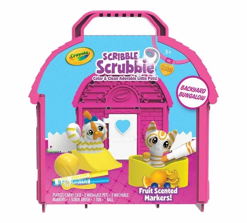 Crayola Scribble Scrubbie Pets Backyard Bungalow Playset