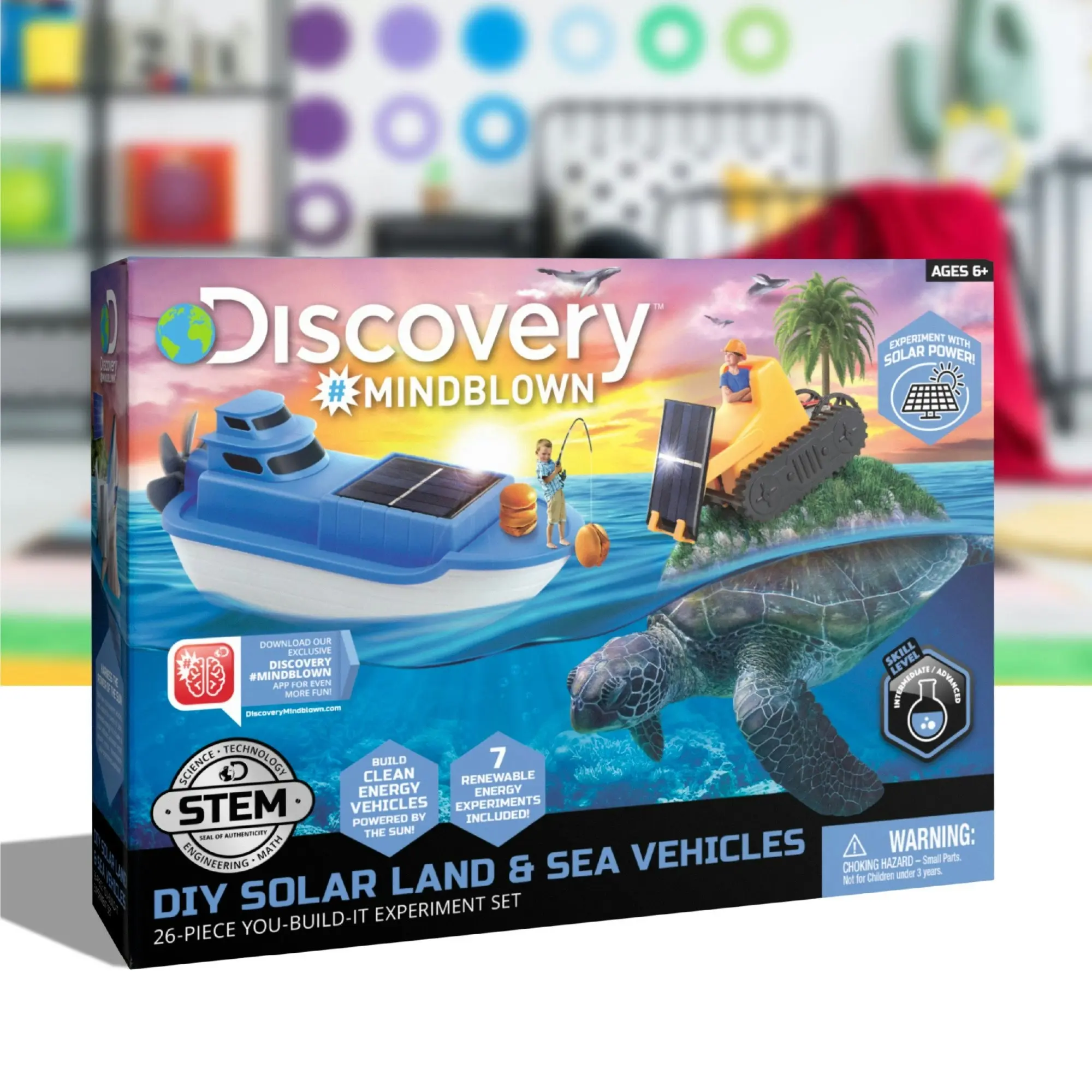 Discovery #Mindblown Kids DIY Solar Land and Sea Rover