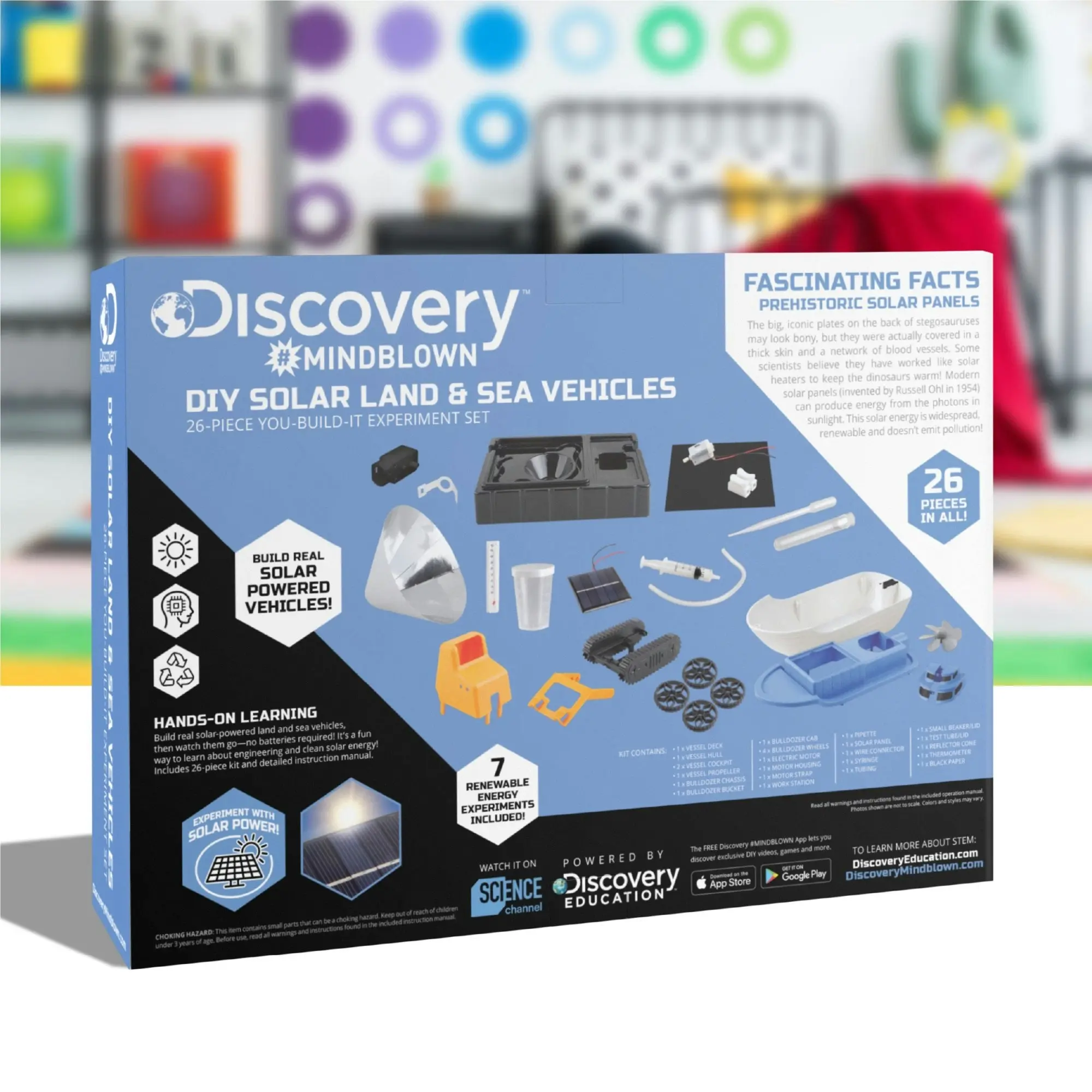 Discovery #Mindblown Kids DIY Solar Land and Sea Rover