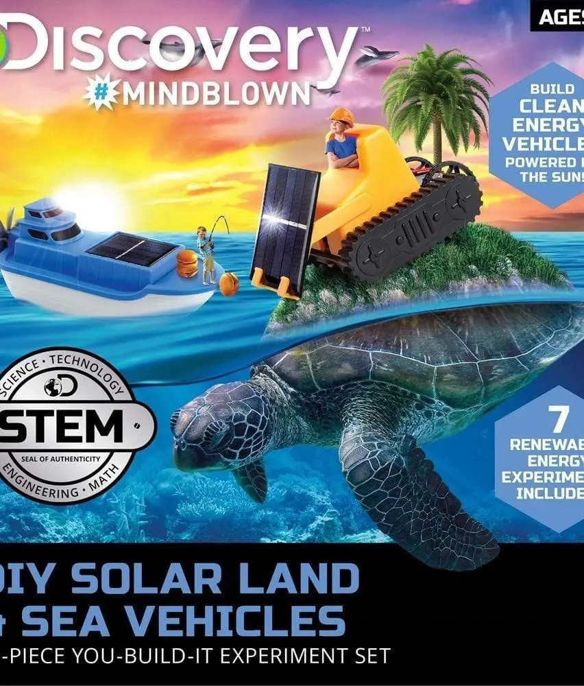 Discovery #Mindblown Kids DIY Solar Land and Sea Rover