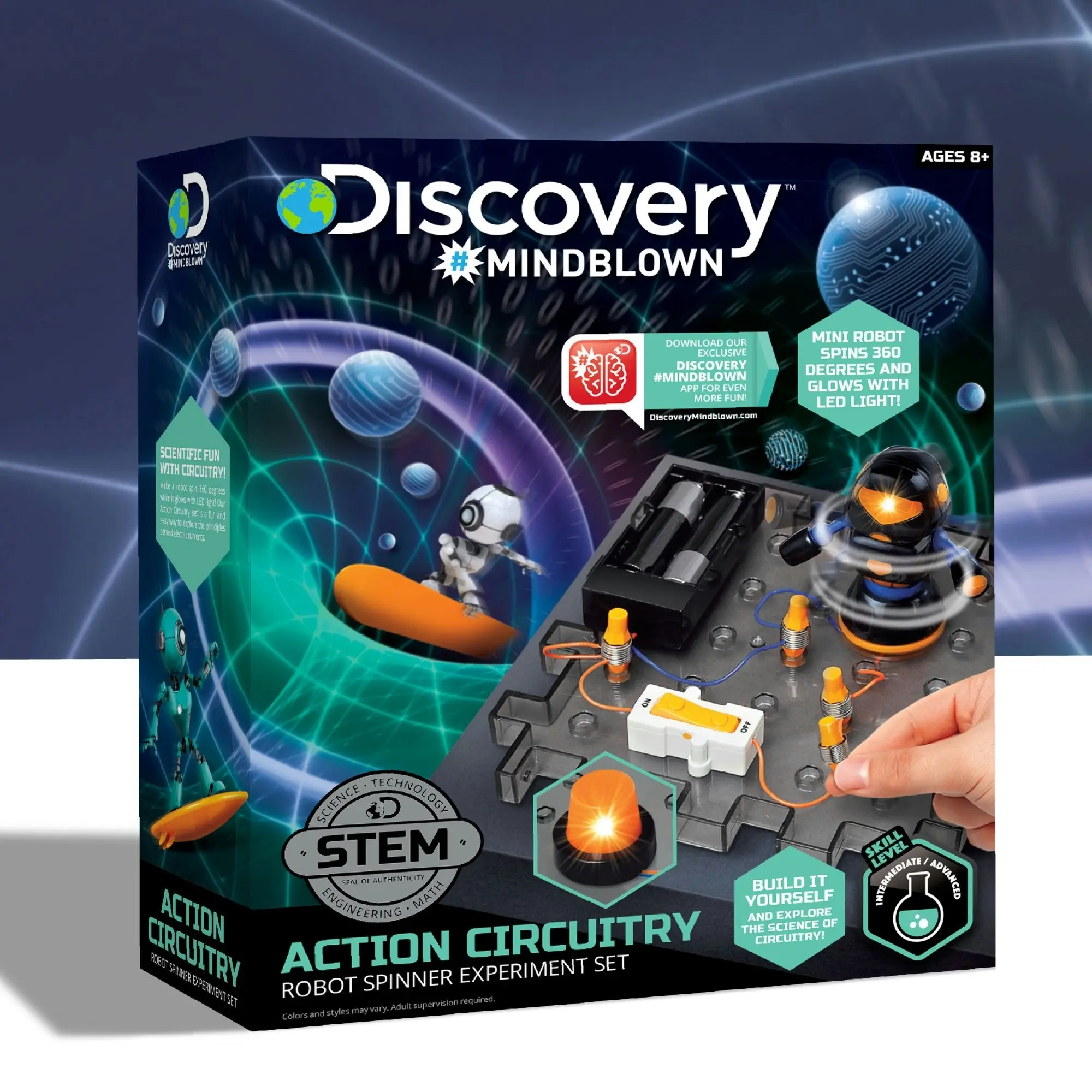 Discovery #MINDBLOWN Circuitry Action Experiment Robot Spinner